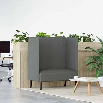 vidaXL Hochlehnersofa Dunkelgrau 109x56x121 cm Gewebe (42010833)
