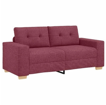 vidaXL Loveseat-Sofa Weinrot 140 cm Stoff (4105081)