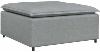 vidaXL Modulares Sofa Fu&szlig;hocker-Modul Hellgrau 100x100x48 cm (4104477)
