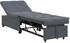 vidaXL Sofa Bett 3-in-1 Ausziehdesign Dunkelgraues Samt (42008595)
