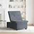 vidaXL Sofa Bett 3-in-1 Ausziehdesign Dunkelgraues Samt (42008595)
