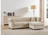 Kauf-Unique Chesterfield Ecksofa - wendbar - Samt - Beige - TOLEDO