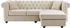 Kauf-Unique Chesterfield Ecksofa - wendbar - Samt - Beige - TOLEDO