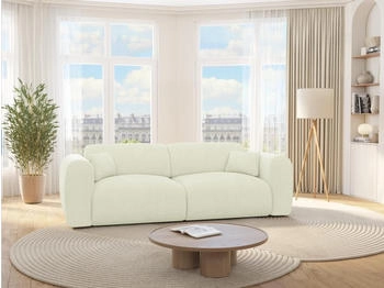 Kauf-Unique Sofa mit Schlaffunktion 4-Sitzer - Feincord - Off-White - POGNI von Maison Céphy