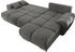 ED EXCITING DESIGN Anton Ecksofa mit Schlaffunktion, Stoffbezug Stone (64-637-10X)