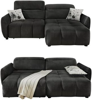 luma-home Ecksofa mit elektrische Sitztiefenverstellung B260/T191/H106 cm anthrazit