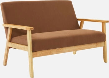 sweeek 2-Sitzer-Banksofa Braun (ISKACLS2CRVVRY)