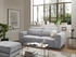 ED EXCITING DESIGN 2-Sitzer Barura B214cm H90cm T112cm (52193368-0) hellgrau