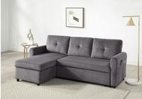 ATLANTIC home collection Schlafsofa "Gustavo L-Form, B: 199 cm, in Cord oder