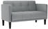 vidaXL Zweisitzer-Sofa 111 cm Stoff