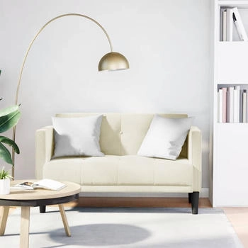 vidaXL 2-seater velvet sofa (111 cm) cream
