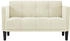 vidaXL 2-seater velvet sofa (111 cm) cream