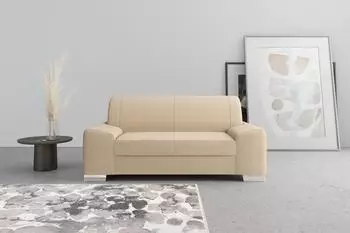 Domo Polstermöbel 2-Sitzer Anzio B184cm H85cm T93cm (23946168-0) cappucino