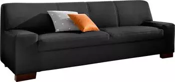 Domo Polstermöbel 2-Sitzer Norma B192cm H74cm T85cm (89358846-0) schwarz