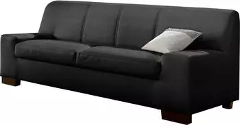 Domo Polstermöbel 3-Sitzer Norma B212cm H77cm T90cm (90429823-0) schwarz