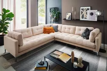 Trends By Hg Wohnlandschaft Landau U-Form B265cm H75cm T265cm (95123666-0) cream
