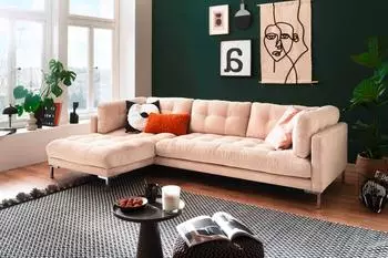 Trends By Hg Ecksofa Landau L-Form B275cm H75cm T158cm (33402344-0) cream