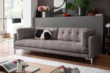 Trends By Hg 3-Sitzer Landau B228cm H75cm T92cm (32768038-0) grau