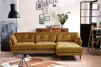Trends By Hg Ecksofa Japan L-Form B270cm H84cm T155cm (65081033-0) senf