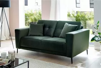 Trends By Hg 2-Sitzer Barcelona, B166cm H86cm T89cm (52411959-0) dunkelgrün