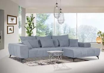 Gutmann Factory Ecksofa B300cm H60cm T205cm (89852525-0) jeansblau