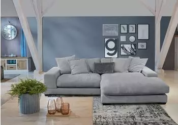 Gutmann Factory Ecksofa B280cm H57cm T190cm (31824655-0) hellgrau