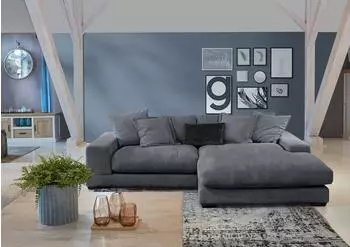 Gutmann Factory Ecksofa B280cm H57cm T190cm (92243320-0) grau