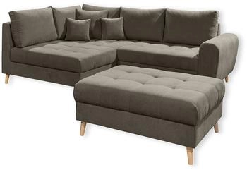 ED EXCITING DESIGN Ecksofa Alice L-Form B249cm H94cm T175cm (24387751-0) braun