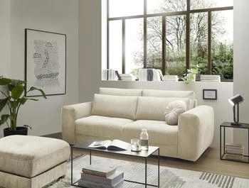 ED EXCITING DESIGN 2-Sitzer Barura B214cm H90cm T112cm (81121610-0) beige