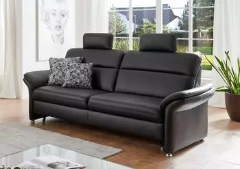 DIE PLANBAR 3-Sitzer PN-EM16031, B228cm H119cm T92cm (74063149-0) schwarz