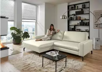 DIE PLANBAR Ecksofa PN-EM20028 L-Form B248cm H89cm T179cm (97183426-0) weiß