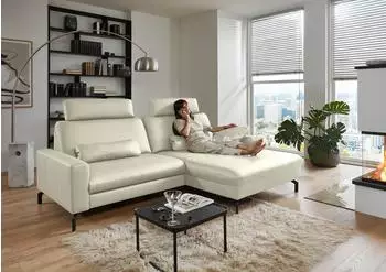 DIE PLANBAR Ecksofa PN-EM20028 L-Form B248cm H114cm T179cm (26067967-0) weiß