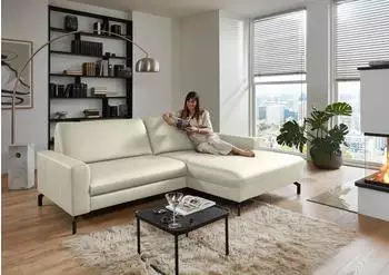DIE PLANBAR Ecksofa PN-EM20028 L-Form B248cm H89cm T179cm (14607422-0) weiß