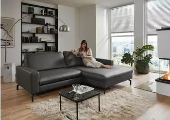 DIE PLANBAR Ecksofa PN-EM20028 L-Form B248cm H89cm T179cm (49786757-0) anthrazit