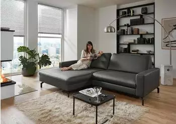DIE PLANBAR Ecksofa PN-EM20028 L-Form B248cm H89cm T179cm (97263363-0) anthrazit