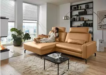 DIE PLANBAR Ecksofa PN-EM20028 L-Form B248cm H114cm T179cm (78602344-0) kurkuma