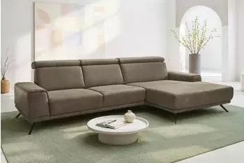 DIE PLANBAR Ecksofa PN-EM22041 L-Form B335cm H89cm T188cm (37219354-0) alu