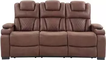Atlantic Home Collection 3-Sitzer Faris B208cm H103cm T96cm (60264856-0) braun
