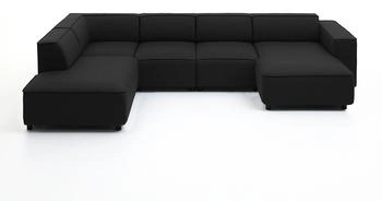 Atlantic Home Collection Wohnlandschaft Bulky U-Form B324cm T195cm (74844761-0) anthrazit