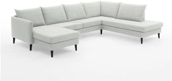 Atlantic Home Collection Wohnlandschaft Rekvik U-Form B308cm H79cm (64812167-0) hellgrau