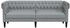 vidaXL Chesterfield-Sofa 3-Sitzer Hellgrau Stoff (372556)