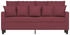 vidaXL 2-Sitzer-Sofa Weinrot 140 cm Stoff (359273)