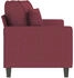 vidaXL 2-Sitzer-Sofa Weinrot 140 cm Stoff (359273)