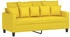 vidaXL 2-Sitzer-Sofa Hellgelb 140 cm Stoff (359272)