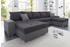 Collection AB Wohnlandschaft Josy XXL U-Form 333 cm mit 2 Recamieren 77 & 97 cm mit Bettfunktion Bettkasten & 2 Zierkissen Federkern grau/anthrazit