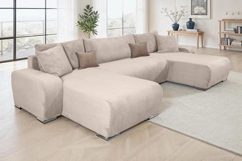 Collection AB Wohnlandschaft Paola U-Form Breite 314 cm beige