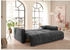 ED EXCITING DESIGN Schlafsofa Bullet mit Bettkasten & 2 Zierkissen anthrazit