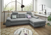 ED EXCITING DESIGN Ecksofa "Altona L-Form" mit Bettfunktion, Bettkasten,