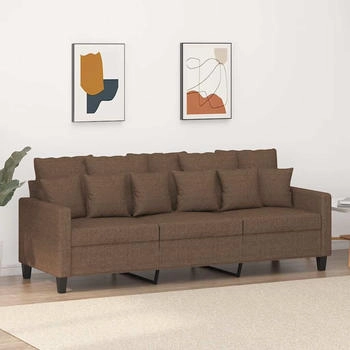 vidaXL 3-Sitzer-Sofa Braun 180 cm Stoff (359278)
