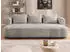 Home Affaire Big-Sofa LUSSAC 4-Sitzer Design-Sofa mit Zierkissen Maße B/T/H: 242/123/78 cm hoher Sitzkomfort und modernes Design Sofa ohne Bettfunktion hellgrau